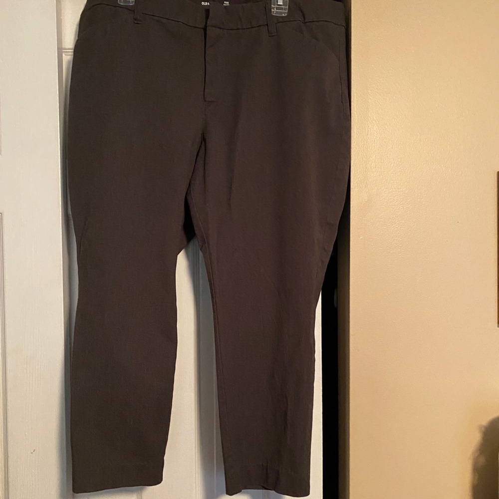 Plus Size Pixie Cut Brown Pants